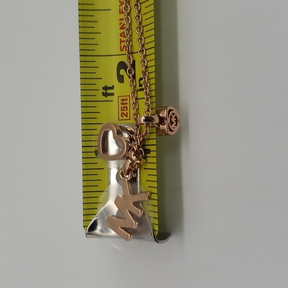 752- MICHAEL KORS Women's Heart MK Necklace NWT - Picture 9 of 10